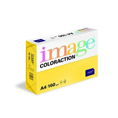 Afbeelding van Image Coloraction Sevilla zonnegeel papier, 160 g/m², A4, 250 vellen