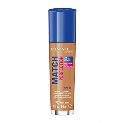 Afbeelding van Rimmel London, Stichting, Match Perfection SPF20 (303 Echt naakt)