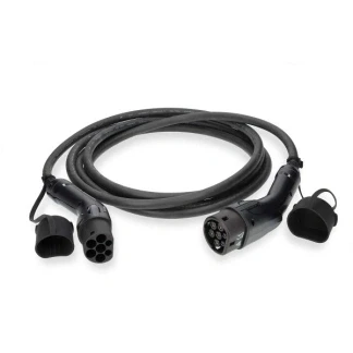 Afbeelding van Laadkabel type 2 Nedis 5 meter (22kW, Inclusief opbergtas, Zwart)