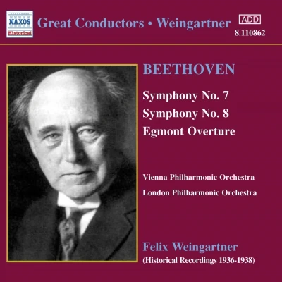 Afbeelding van Vienna Philharmonic Orchestra, London Orchestra Beethoven: Symphony No. 7 / 8 Egmont Overture (CD)