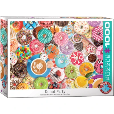 Afbeelding van Eurografiek Donut Feestblik (1000)