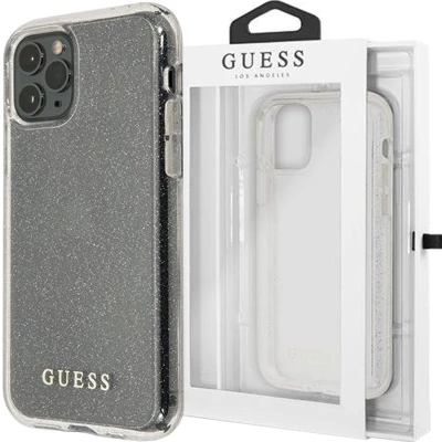 Afbeelding van Guess GUHCN65PCGLSI iPhone 11 Pro Max zilver/zilver harde hoes Glitter