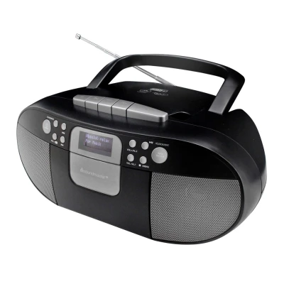 Afbeelding van Soundmaster SCD7800SW Boombox met DAB+/FM radio, CD, MP3, USB en cassettespeler, zwart