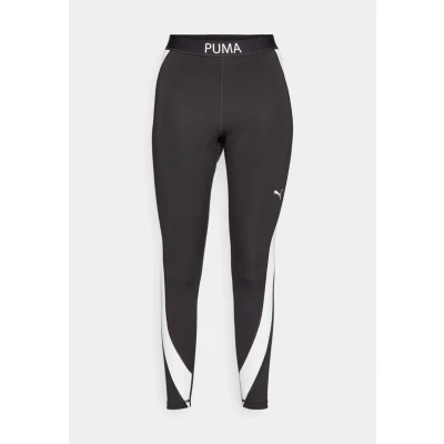 Afbeelding van PUMA STRONG 7/8 legging met hoge taille en kleurblokken voor Dames, Zwart, Maat 4XL