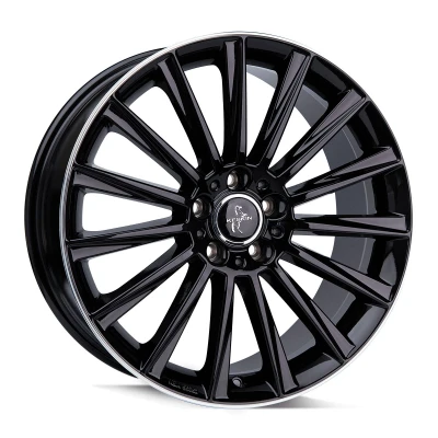 Afbeelding van KESKIN 5 gat 20duim 112mm lichtmetalen Velg KT18 Turbo hyper silber schwarz Horn poliert KT188520511242BLP