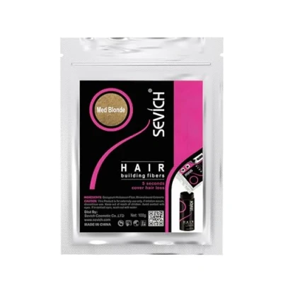 Afbeelding van Sevich haarvezels, originele natuurlijke keratinevezels voor fijn haar, 100 g, middenblond