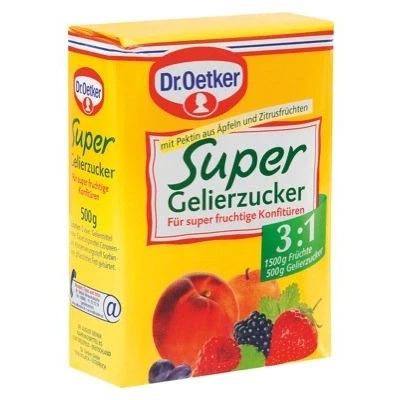 Afbeelding van Dr. Oetker Superjamsuiker 3: 1 (Super Gelierzucker 3:1) Totaal gewicht 500 g