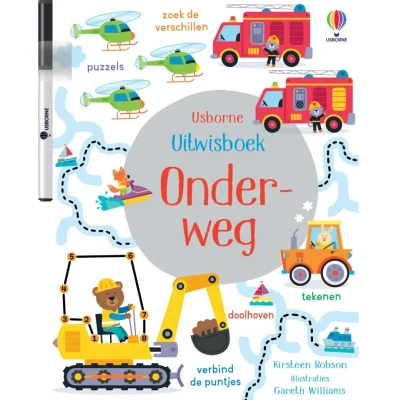 Afbeelding van Uitgeverij usborne uitwisboek onderweg