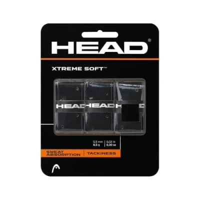 Afbeelding van Head XtremeSoft Overgrip Black 3 pack Zwart Accessoires