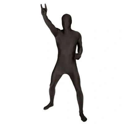 Afbeelding van Morphsuits kostuum tweede huid, zwart pak voor heren, Halloween kostuum, Zentai Morphsuit volwassenen, maat XL