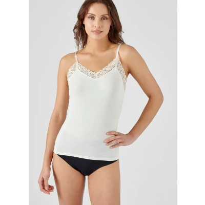 Afbeelding van Damart Hemdje kant Thermolactyl Sensitive Vrouwen Wit 54 56 (XXL)