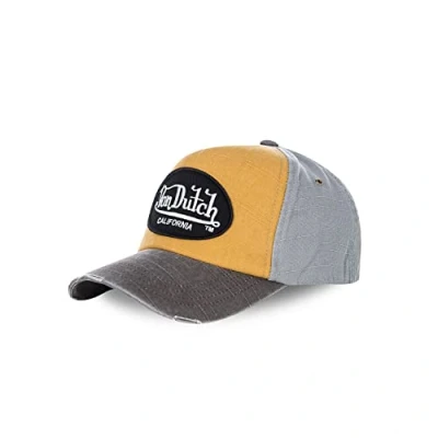Afbeelding van Mens Cap 100% Cotton Tracker Cap, Natural, Anti Irritation, Von Dutch