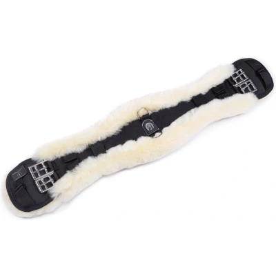 Afbeelding van Werner Christ Dressuursingel Anatomic met Bont Zwart 50cm