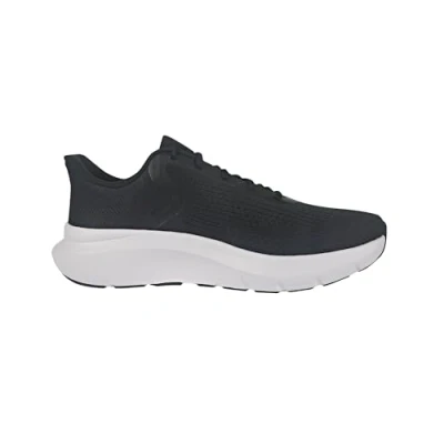Afbeelding van Under Armour Charged Rogue 5 Hardloopschoenen voor op de weg, Heren, Maat: 45.5, Black/white Textiel/ synthetisch