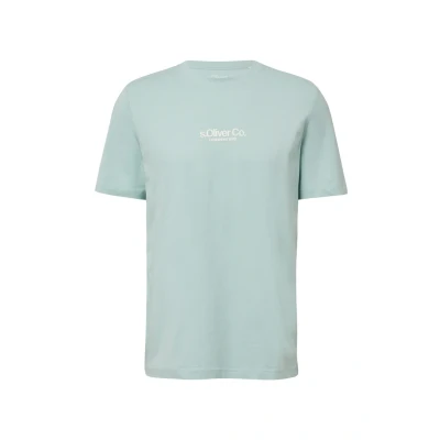 Afbeelding van s.Oliver Heren t shirt Maat M Mannen 60D1 BLUE GREEN onbekend materiaal