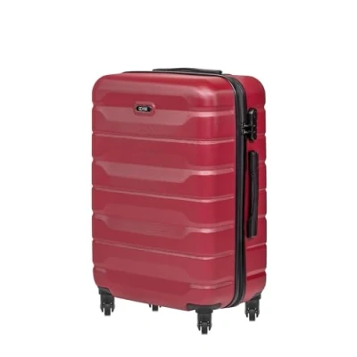 Afbeelding van OCHNIK Handbagage reiskoffer 72 x 47 29 cm, middelgroot, met 4 wielen, digitaal hangslot, duurzaam, ABS, Rood, Koffer harde schaal