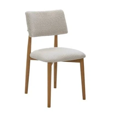 Afbeelding van Giga Meubel Eetkamerstoel Nova Beige Stof Eikenhout