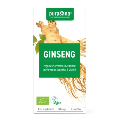 Afbeelding van Ginseng (80 Capsules) Retour Gratuit Sous 30 Jours Purasana