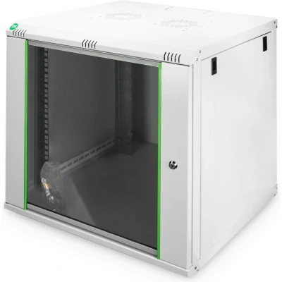 Afbeelding van Digitus DN 19 12U 6/6 EC 19inch wandkast (b x h d) 600 638.4 mm 12 HE Grijs wit (RAL 7035)
