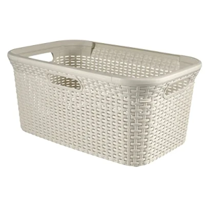 Afbeelding van Curver Style wasmand Vintage Wit 40 liter