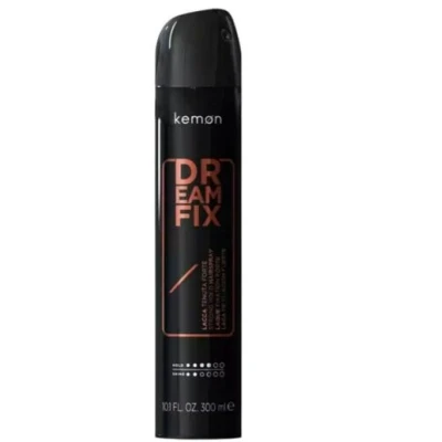Afbeelding van Kemon Dreamfix, professionele haarspray met fixerende werking, ideaal voor kapsels, lange rimpelhouding, 300 ml