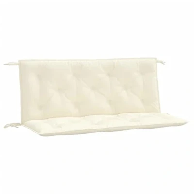 Afbeelding van Tuinbankkussens 2 st 120x50x7 cm oxford stof crèmewit