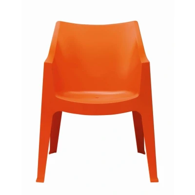 Afbeelding van Kantinestoel of tuinstoel recyclebaar Oranje