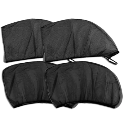 Afbeelding van Set van 4 zonneschermen voor autoruiten Dacia Duster, rekbaar en ademend, UV bescherming, ademende mesh, stuks 90