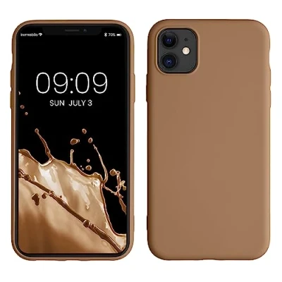 Afbeelding van kwmobile telefoonhoesje geschikt voor Apple iPhone 11 Hoesje smartphone Back cover in cappuccino