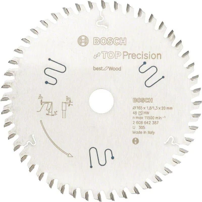 Afbeelding van Bosch Accessories Top Precision Best for Multi Material 2608642387 Cirkelzaagblad 165 x 20 1.3 mm Aantal tanden: 56 1 stuk(s)