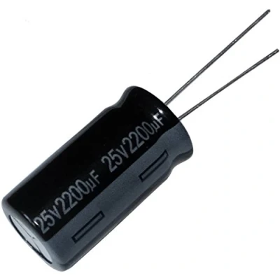 Afbeelding van AERZETIX: 10 radiale elektrolytische condensatoren 2200µF ± 20% 25 V THT 105 C 2000 h Ø 12,5 x mm