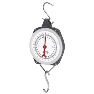 Afbeelding van PFIFF 103108 Naaldweegschaal met schokbestendige metalen behuizing en plexiglas voorkant twee roestvrijstalen haken, 50 kg