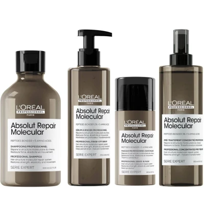 Afbeelding van L`Oreal Professionnel Absolut Repair Molecular Volledige Set Schade Herstel 8