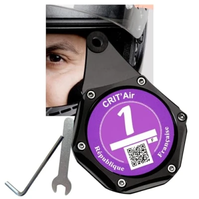 Afbeelding van Crit Air Motorfiets Waterdichte Houder ✪ GANRATIE✪ voor Motorfiets/Scooter/Quad Vignet Verzekeringen Sticker Critair Accessoires Deur Vignette