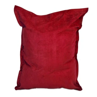Afbeelding van Lumaland Luxe XXL zitzak Beanbag van microvelours Indoor 380 Liter 140 x 180 cm Rood