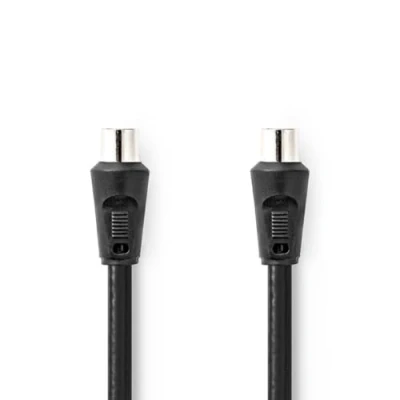 Afbeelding van Coaxkabel IEC (Coax) Male Vernikkeld 90 dB 75 Ohm Dubbel Afgeschermd 1