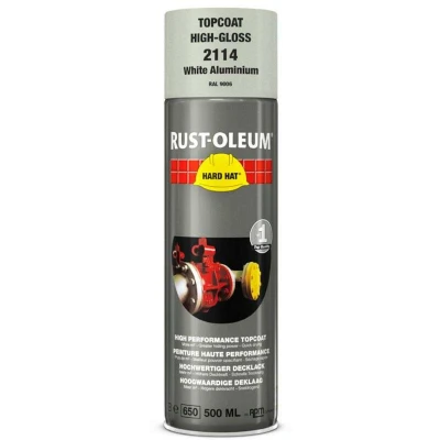 Afbeelding van Rust Oleum 2100 Hard Hat 500ml Spray RAL 9006 HG