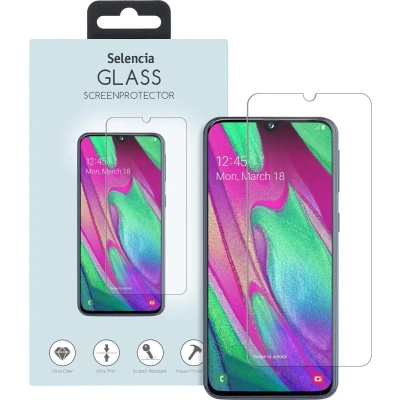 Afbeelding van Selencia Screenprotector Geschikt voor Samsung Galaxy A40 Tempered Glass Gehard Glas
