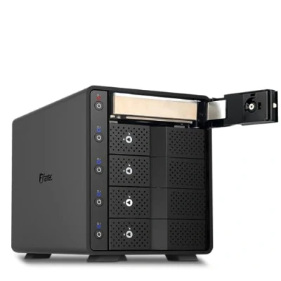 Afbeelding van FANTEC USB 3.2 Gen2 10G dockingstation voor 5 SATA 3,5/2,5 inch SSD en HDD harde schijven, overdrachtssnelheid tot 10 Gbit/s, geen gereedschap nodig, hub, 2 kabels, aluminium behuizing