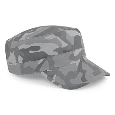 Afbeelding van Beechfield Camo Uniseks Cap, Arctische camouflage.