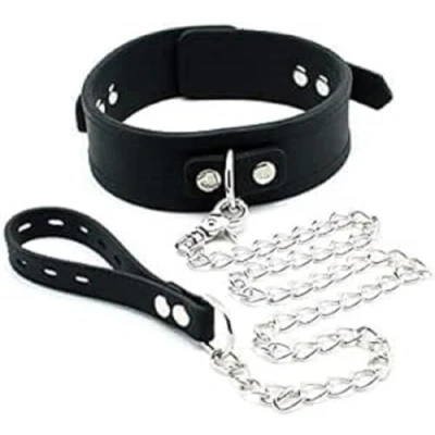 Afbeelding van Rimba Latex Play Siliconen collar met hondenriem