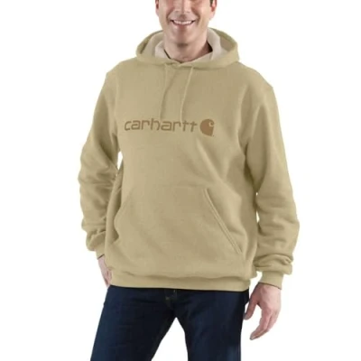 Afbeelding van Carhartt 100074 Hoodie Heren Beach Heather M Beige Truien &amp; Vesten