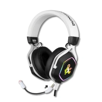 Afbeelding van Konix 82381120335, Bedraad, Gamen, 20 20000 Hz, Headset, Zwart, Wit
