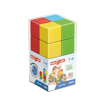 Afbeelding van GEOMAG Magicube 54 Green magnetisch speelgoed magneten voor peuters STEM goedgekeurde educatieve bouwkubussen creativiteit en leerplezier