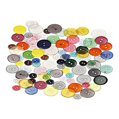 Afbeelding van Creotime Knopen Multicolor 100 Stuks