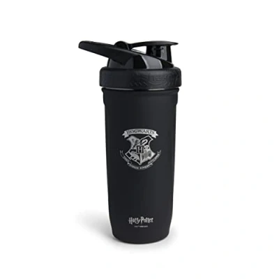 Afbeelding van Smart Shake Reforce Roestvrij Staal Harry Potter Hogwarts Crest Shaker Bottle (900 ml/30oz) Lichtgewicht Resistance Sports met een zacht deksel Lekvrij, BPA vrij &amp; DEHP Free