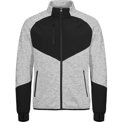 Afbeelding van Clique Haines Fleecejack Grijs Melange Maat 3XL