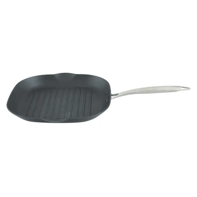 Afbeelding van Point Virgule Pan à moi Gietijzeren Grillpan Met Ecalibur Coating 28x28cm