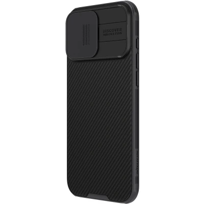 Afbeelding van Nillkin CamShield Magnetisch Hoesje Geschikt voor Apple iPhone 16 Pro Max Compatibel met MagSafe Camera Slider Back Cover Extra Bescherming Zwart