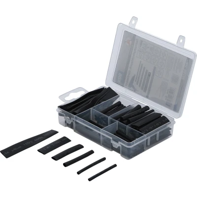 Afbeelding van BGS Assortiment krimpkous zwart 90 delig